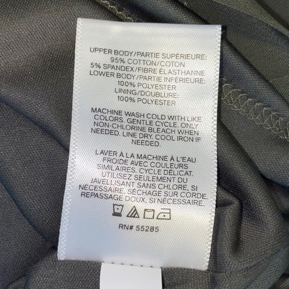 Express Olive Tie-Waist Dress - Picture 5 of 5